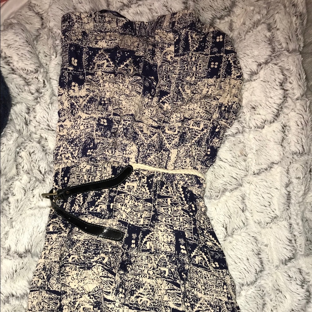 Strapless tribal dress